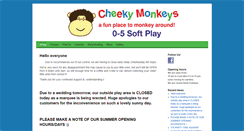 Desktop Screenshot of cheekymonkeys-softplay.com